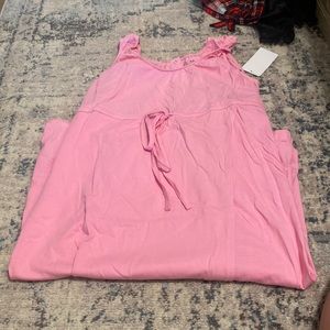 Pepto pink nursing/ hospital gown for labor and delivery